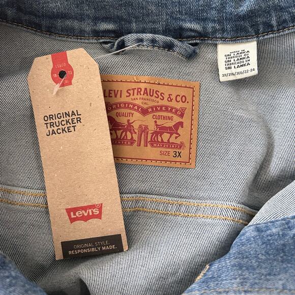 Timeless classic Levi’s Original Trucker Jacket – Women’s 3X NWT - Picture 3 of 5